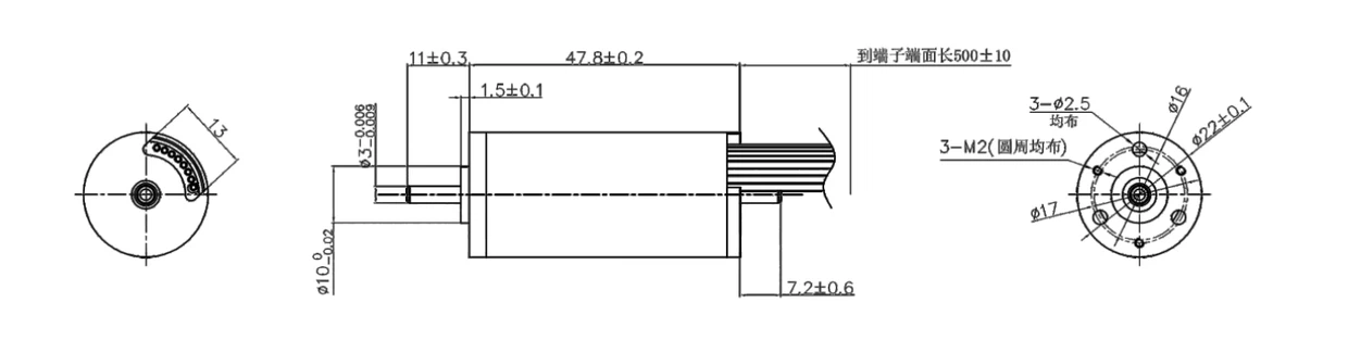 VEC-2248 Coreless motor design VEC-2248 Coreless motor design